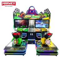 Arcade vidéo 42 pouces écran moteur jeu de simulation de course double joueurs moto conduite moto simulateur machine de course