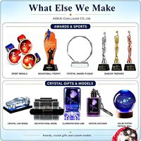 Porte-clés en cristal K9 vierge en gros avec lumière LED, poli, en forme de cœur ou de disque rond, cadeau souvenir pour gravure laser 3D personnalisée DIY