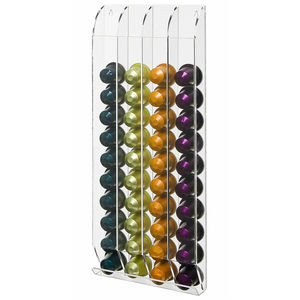 Support pour capsules de café <span class=keywords><strong>Nespresso</strong></span> Boîte de rangement en acrylique transparent pour 40 dosettes, bonbons et sachets de thé, distributeur de comptoir - Product Image 6