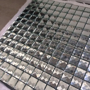 Mosaïque <span class=keywords><strong>de</strong></span> carreaux en verre miroir <span class=keywords><strong>de</strong></span> cristal à treize facettes <span class=keywords><strong>de</strong></span> luxe pour <span class=keywords><strong>salle</strong></span> <span class=keywords><strong>de</strong></span> <span class=keywords><strong>bain</strong></span> et cuisine, crédence murale, mosaïque adhésive en miroir - Product Image 2