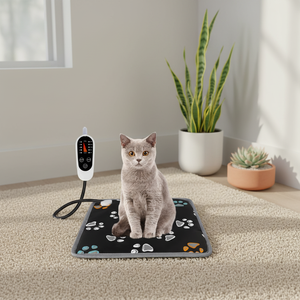 وسادة تدفئة للحيوانات الأليفة مضادة للعض متعددة الأحجام، بطانية تدفئة كهربائية قابلة للغسل للجراء والقطط والحيوانات الأليفة - Product Image 1