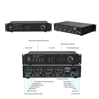 Amplificateur audio 4 zones 16 canaux Réseau BT Airplay Amplificateur de puissance multiroom pour diffusion de musique d'ambiance multiroom