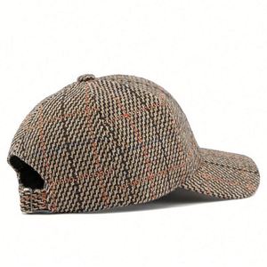 2024 Autumn New Female Hard Top Baseball Cap Outdoor Plaid Duck Tongue <b>Sunscreen</b> Baseball Caps Bulk - Product Image 6