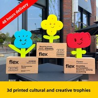 Trophée Créatif Imprimé en 3D, Personnalisé en Acrylique et Cristal, Gravure Gratuite, Gravure UV sur Bois, Amusant et Mignon pour Jeux Sportifs d'Enfants