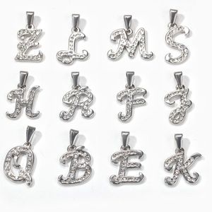 Olivia - Colgante de Acero Inoxidable con Letras de Circonio, Chapado en Oro de 18k, 24 Letras de la A a la Z, para Hombre y Mujer, para Hacer Joyas - Product Image 5