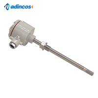 MTH500H: Aire 0-120 ℃   Sensor de Temperatura y Humedad Tipo Ducto para Altas Temperaturas, Sonda de Acero Inoxidable, Salida 4-20mA/0-5/10VDC