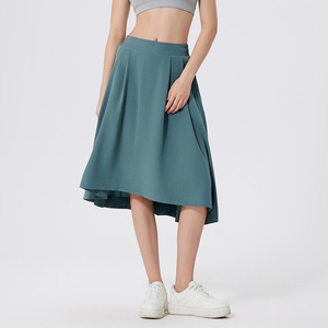 Aoyema Ropa deportiva para mujer Larga hasta la rodilla Casual Secado rápido Falda Deportiva Primavera Verano Pickle Ball Outfit Falda de tenis - Product Image 5