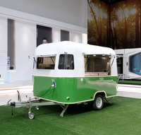 Nouvelle petite remorque mobile pour café et crème glacée, mini-cuisine, camion de restauration rapide, camion de restauration en acier personnalisable
