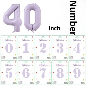 Globos de Números del 0 al 9 en Dorado y Plateado, Edición Delgada de 40 Pulgadas, para Decoración de Fiestas de Cumpleaños, Paquete de Globos de Papel de Aluminio - Product Image 2