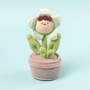 Flor Artificial de Lana Hecha a Mano, Decoración para el Hogar, Regalo para Navidad, Halloween, Día de la Madre, Lirio en Maceta, Muñeca de Peluche - Product Image 4