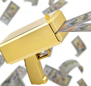 Pistola Spara <span class=keywords><strong>Soldi</strong></span> Personalizzata OEM/ODM per Rivelazione del Sesso, Pistola Portatile in Plastica che Spruzza Denaro, Giocattolo per Feste - Product Image 1