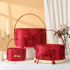 Nouvelle boîte cadeau de mariage de luxe légère de style chinois haut de gamme, boîte rigide vide pour la fête de la mi-automne, première année, gaufrage de bougies - Product Image 2