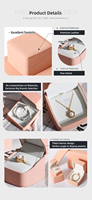 Boîte à bijoux en similicuir ODM, emballage personnalisé pour colliers, boîtes à bijoux de luxe, emballage de bijoux en gros