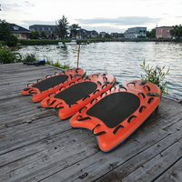 Planche à pagaie gonflable en polyester de 5'8'' avec pompe et kit de réparation pour les lacs et les rivières