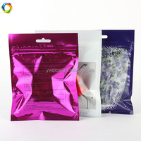 Kundenspezifische Logo-Plastik-Recycling-Verpackung mit Metallfolie, Heißsiegel-Zip-Lock-Beutel für Kleidung und Textilien