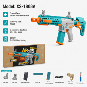 <span class=keywords><strong>Lanceur</strong></span> de billes de gel rechargeable AR15/F4 modulaire avec chargeur électrique pour jeu en extérieur, idéal pour la vente en gros - Product Image 3