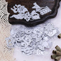 Nuovo Set di 10 Fustelle Metalliche Casuali per Scrapbooking, Stencil per Fai da Te, Album di Carta, Creazione di Biglietti, Taglio a Pressione