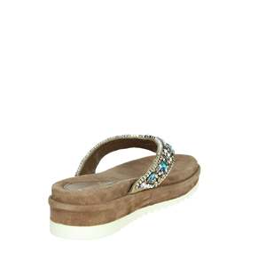 Sandalias de Plataforma Cinzia Soft Donna Infradito Taupe para Mujer, con Tacón - Product Image 2