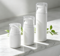 Flacon vide en gros pour lotion sous vide 30-150ml, finition givrée, emballage cosmétique pour nettoyant visage/crème/lotion