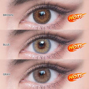 작은 PP 물집이있는 매일 매년 카페 스카이 블루 천연 뷰티 아이 콘택트 렌즈 - Product Image 4