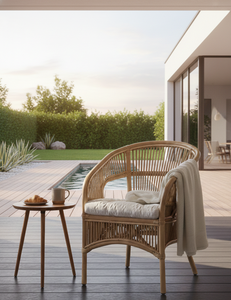 Fabiano <b>Bamboo</b> <b>Chair</b> Stylish Comfortable Modern Design for Apartment Hotel Living Room Bedroom Outdoor Spaces Home Furniture - Product Image 3