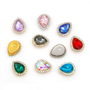 Piedras de Cristal en Forma de Lágrima, 16 Facetas, Coloridas, para Decoración de Cabello, Zapatos y Ropa - Product Image 5