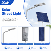 Farola LED Solar DC con Certificación IP66, CCC, CE y RoHS, Batería Lifepo4, Aluminio, Garantía de 5 Años, 200W, CRI80, para Carreteras, Haz de Luz de 120°