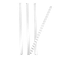 JM Pailles en verre Pailles à boire réutilisables Pailles à smoothie & 4 pailles courbées & 4 pailles droites