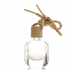 Mini contenedor de difusor de aceite esencial de marca con tapa de madera, 5ML, 8ML, 10ml, ambientador de Perfume de vidrio, botella de coche con cuerdas colgantes - Product Image 4