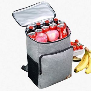 Nevera portátil de aluminio de gran capacidad de 20L para 36 latas de cerveza, cesta isotérmica para pícnic al aire libre, mochila nevera para almuerzo - Product Image 3