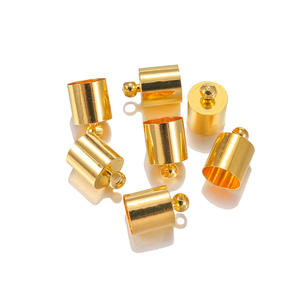 50개/묶음 태슬 가죽 끈 끝 크림프 캡 비즈 3 4 5 6 7 8 9 10mm 끝 마개 DIY 목걸이 보석 제작 재료 - Product Image 2