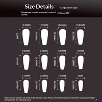 Nouvel ensemble de 24 faux ongles longs de style français sur le thème d'Halloween, avec motifs de griffes de fantôme, de roses et de crânes, pour un look effrayant.