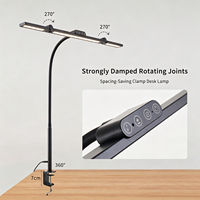 Lampe de bureau, lampe de table, lumière de réparation automobile à angle réglable avec 5 niveaux de luminosité réglables