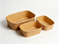 Bol à salade hexagonal jetable biodégradable avec couvercle, vaisselle écologique en bagasse, accessoire