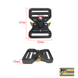 39MM Eco-vriendelijke matzwarte snelkoppeling riemen- en tassen gespen met aangepast LOGO - Product Image 4