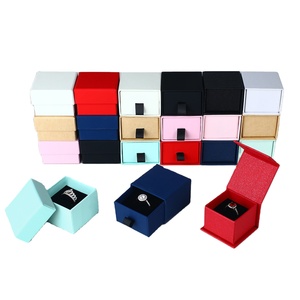 Custom Kraft Cardboard Drawer Paper Jewelry Box Soap Packaging Jewelry Box With Sponge