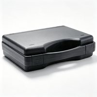 U-S003 Boîte de transport robuste en plastique dur moulé par injection PP de 11 pouces, empilable, petite, pour outils, avec mousse de protection
