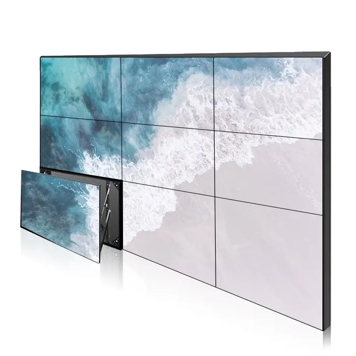 Goedkope Prijs Indoor 2X2 Wall Mount 55 Inch Monitor 3X3 Display Ultra Smalle Bezel 4K panelen Splicing Screen Lcd Video Wall