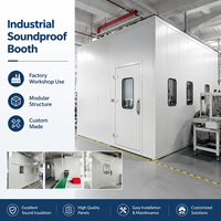 Cabine insonorisée préfabriquée pour l'isolation acoustique industrielle, isolation phonique pour atelier, contrôle du bruit des dispositifs mécaniques