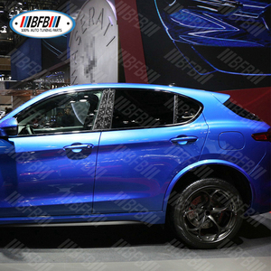 Rèn sợi carbon cửa sổ trung b-trụ cột bài viết Trims cho Alfa Romeo Stelvio 2017 + - Product Image 5