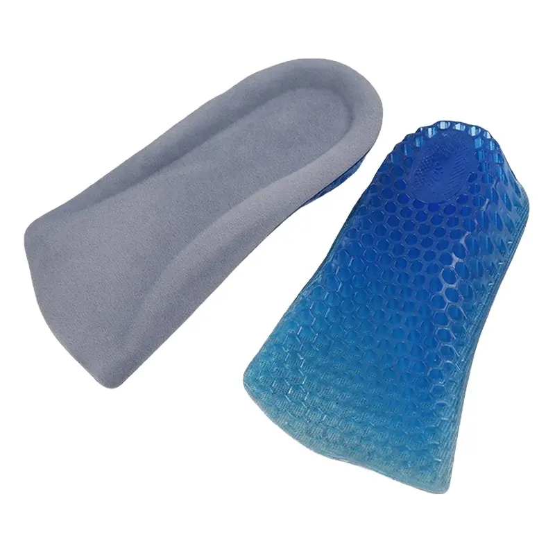 Durable Moda Cómodo 1 par Unisex Mujeres Hombres Gel de silicona Levantamiento Altura Aumento Plantillas para zapatos Talón Insertar Pad