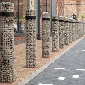 30x30x100 gabion cột mạ kẽm và PVC tráng gabion hộp lưới tường cho vườn - Product Image 6