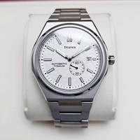 Jam Tangan Mekanis Otomatis Pria Citizent Kualitas Tinggi Jam Tangan Pria Kalender Detik Kecil Dial Putih Bertekstur Jam Tangan Pria NJ0180