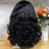 Perruque Brésilienne Sans Colle Cheveux Bruts Bouclés Rebondissants de Printemps 13*6 Dentelle HD Perruques de Cheveux Humains Vierges Brésiliens Double Tiré Lâche