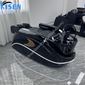 เตียงสปาปรับเอนไฟฟ้าสำหรับร้านเสริมสวย KISEN รุ่น Professional Modern Beauty Salon พร้อมเครื่องอบไอน้ำสำหรับสระผม เหมาะสำหรับห้องน้ำ โรงแรม และฟิตเนส - Product Image 3