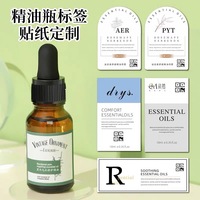 Étiquettes autocollantes personnalisées en PET résistantes à la chaleur, imperméables et résistantes à l'huile, pour bouteilles de cosmétiques et de parfums