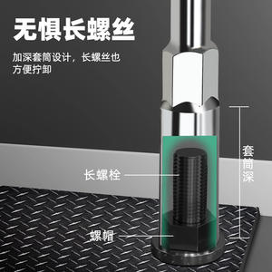 ประแจหกเหลี่ยมแบบยาว Tuosen ขนาด 1/4 นิ้ว ผลิตจากเหล็กกล้าคาร์บอนเกรดอุตสาหกรรม สำหรับน็อตยาว - Product Image 1