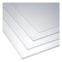 Film en polycarbonate transparent brillant de 0,125 mm, superposition graphique, feuilles blanches, impression jet d'encre, épaisseur de 0,3 mm, découpe UV