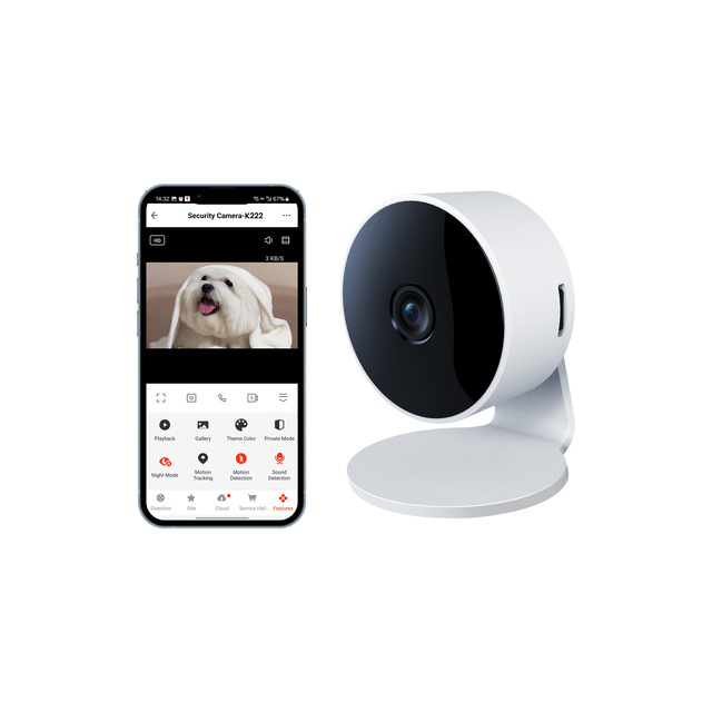 GIRIER Tuya Infrared Night Vision Two-way Talk 1080P WiFi Baby Monitor Camera for Smart Home Security