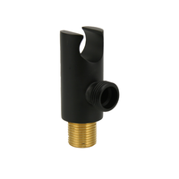 Accessoires de robinetterie de douche : Support de douchette à main, Support de pistolet de pulvérisation, Fonction pluie en laiton, Montage mural, Boîtier noir pour salle de bain